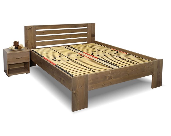 Zvýšená postel z masivu ROSA, masiv smrk