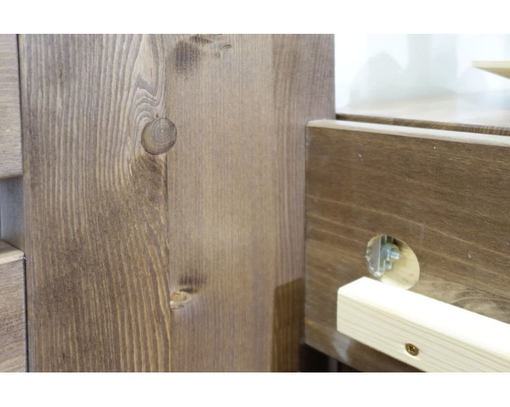 Zvýšená postel z masivu ROSA, masiv smrk