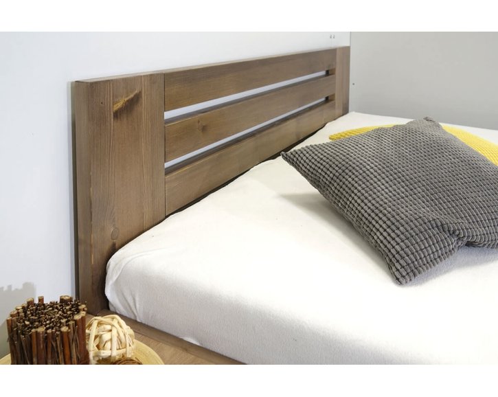 Zvýšená postel s úložným prostorem ROSA, masiv smrk, 90x200