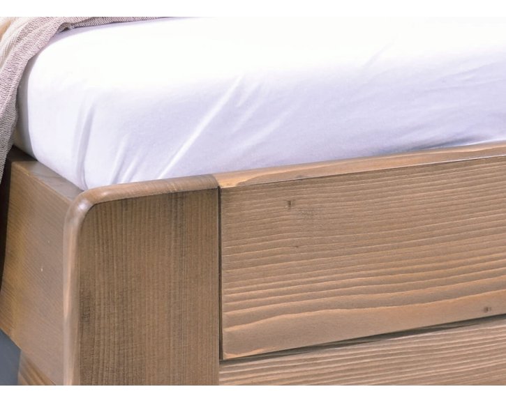 Jednolůžková postel s roštem Mark, 80x200, 90x200, masiv smrk