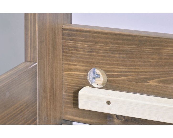 Jednolůžková postel s roštem Mark, 80x200, 90x200, masiv smrk