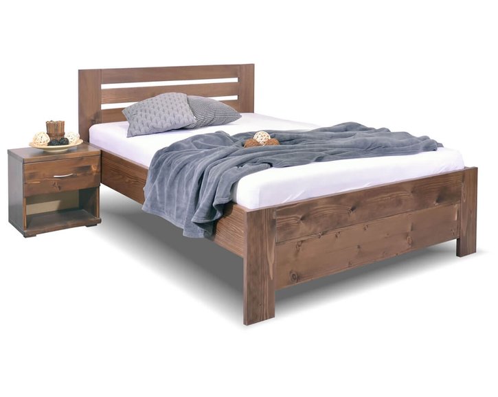 Zvýšená postel Rita, masiv smrk, 120x200 Zvýšená postel Rita, masiv smrk, 120x200