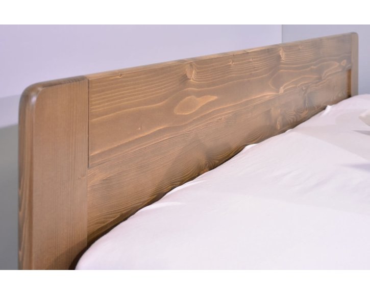 Postel dvoulůžko s úložným prostorem MARK, masiv smrk