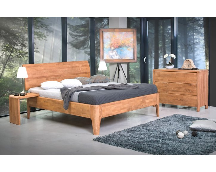 Noční stolek závěsný F147/BC - masiv buk