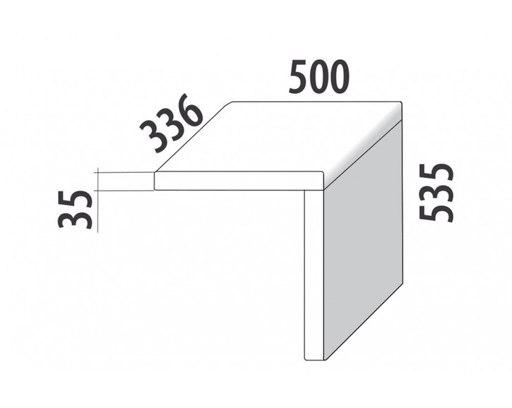 Noční stolek závěsný F147/BC - masiv buk
