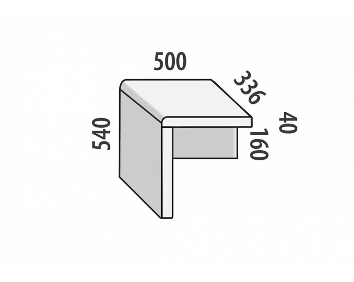 Noční stolek závěsný F147/BC - masiv buk Noční stolek závěsný F147/BC - masiv buk
