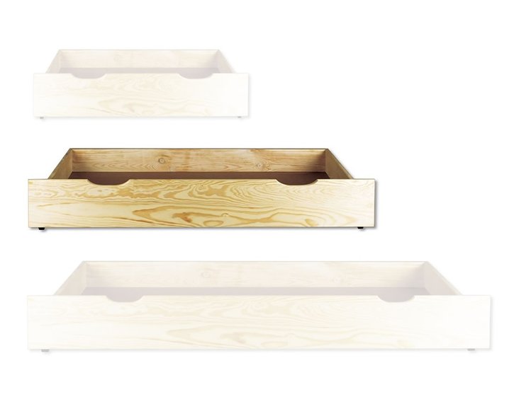 Úložný prostor na kolečkách 3/4 , masiv borovice