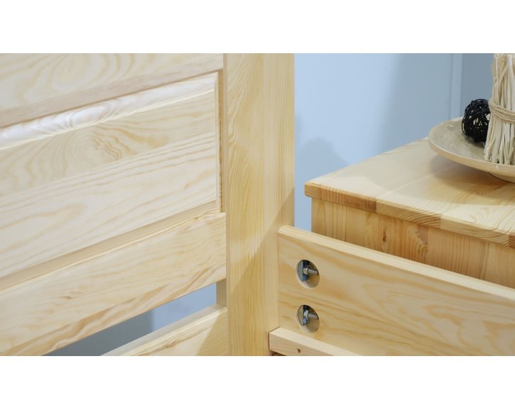 Dřevěná postel dvoulůžko LADA, masiv borovice Dřevěná postel dvoulůžko LADA, masiv borovice