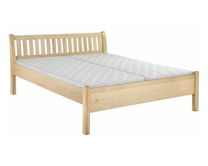 Postel dvoulůžko Miloslav, 160x200cm, 180x200cm, masiv buk