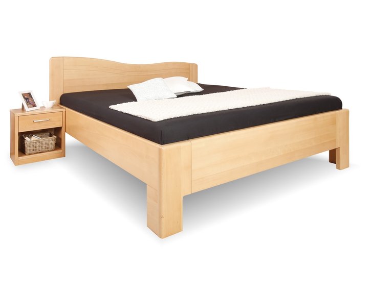 Vysoká manželská postel z masivu K-DESIGN 1, masiv buk Vysoká manželská postel z masivu K-DESIGN 1, masiv buk