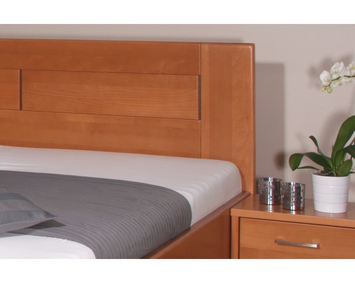 Manželská postel z masivu OLYMPIA 3. senior 160x200, 180x200, masiv buk, třešeň