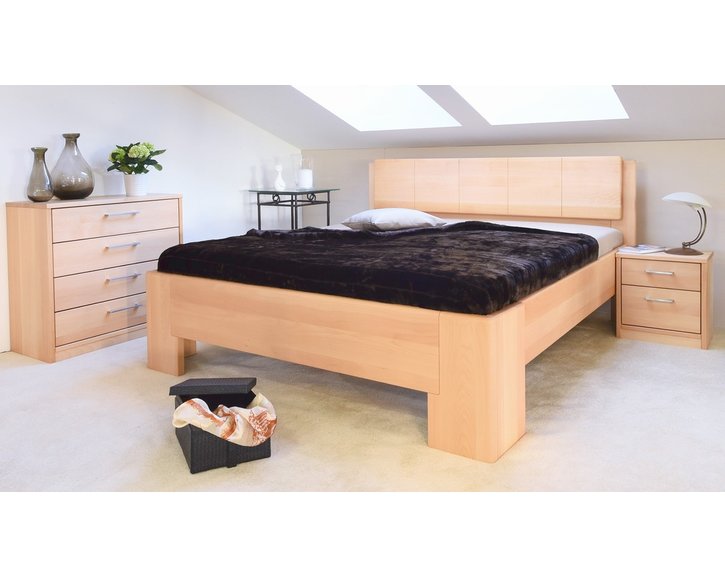 Manželská postel z masivu MANHATTAN 1, masiv buk