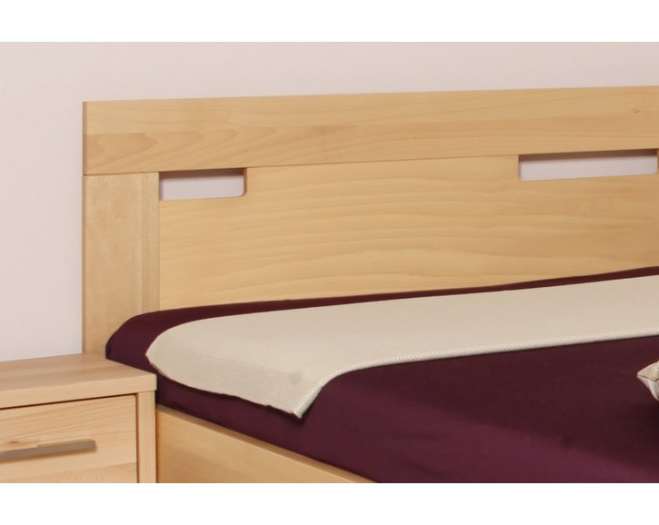 Manželská postel s úložným prostorem VAREZZA 6A 160x200, 180x200, masiv buk