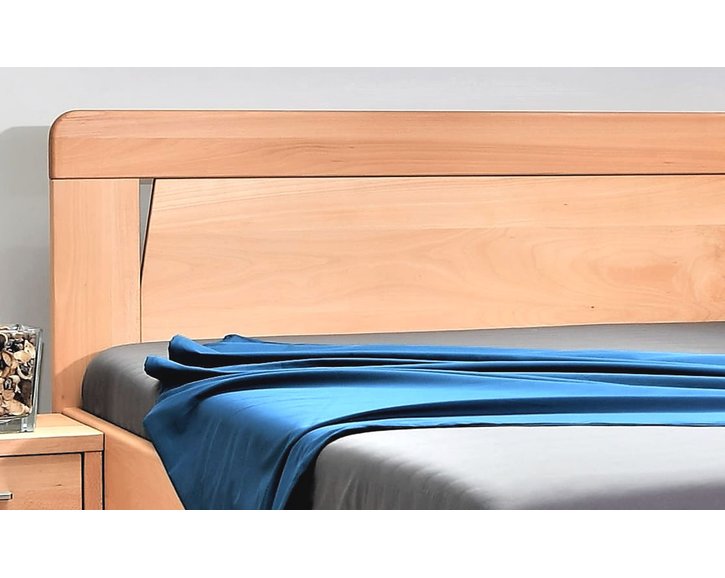 Dřevěná postel s úložným prostorem Venus, 160x200, 180x200, masiv buk