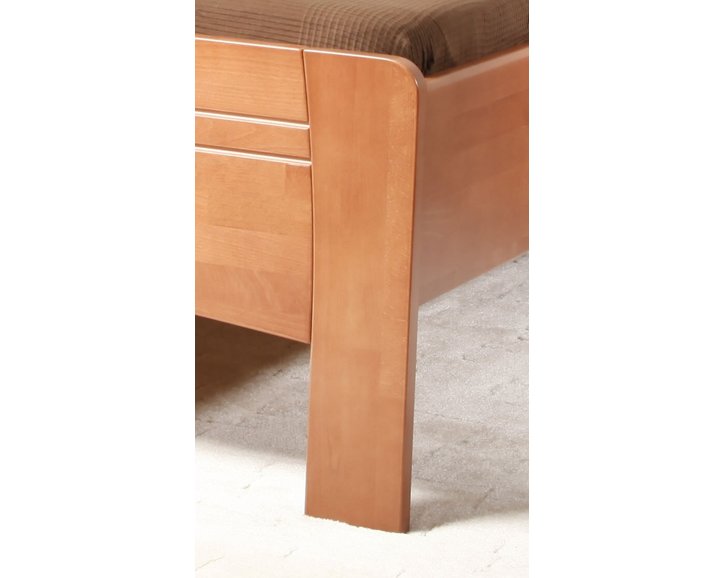 Dřevěná postel - dvoulůžko EVITA 3, masiv buk