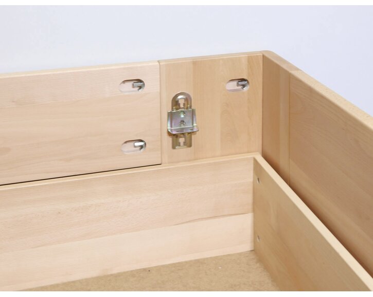 Detail - postel s úložným prostorem MAGNUS
