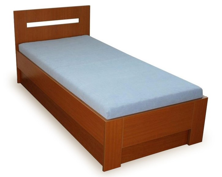 Postel jednolůžko s úložným prostorem LINDA, boční výklop