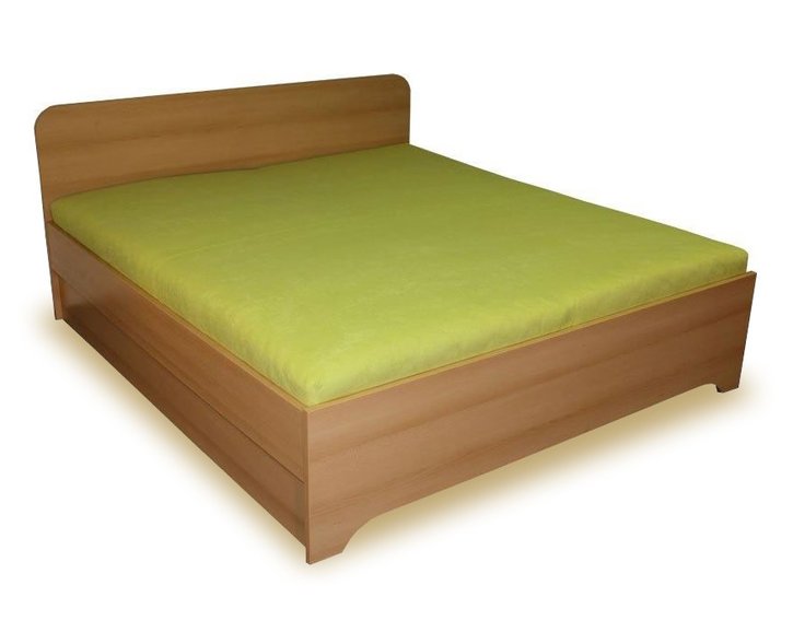 Manželská postel s úložným prostorem OTO, boční výklop