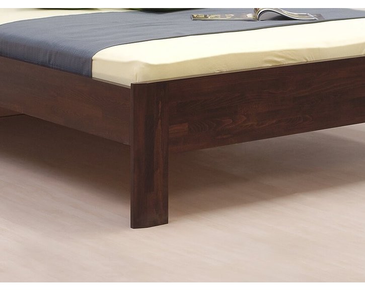 Zvýšená postel z masivu ELLA Mosaic, masiv buk cink