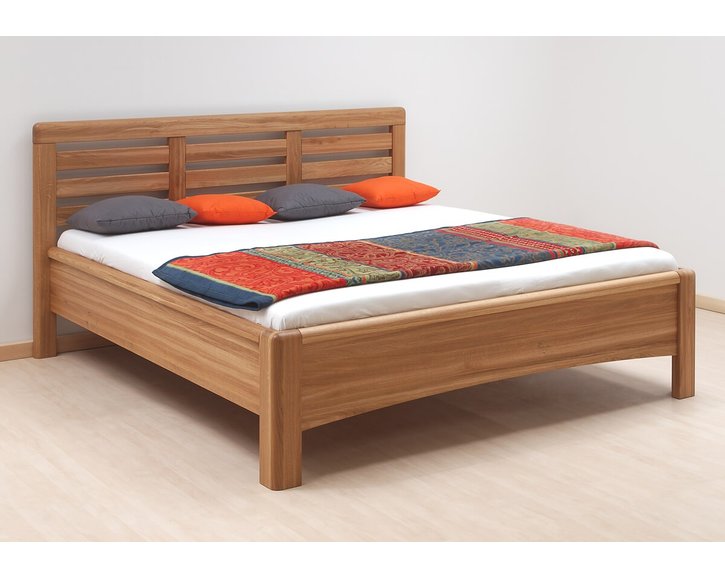 Zvýšená postel z masivu Viola, masiv dub cink