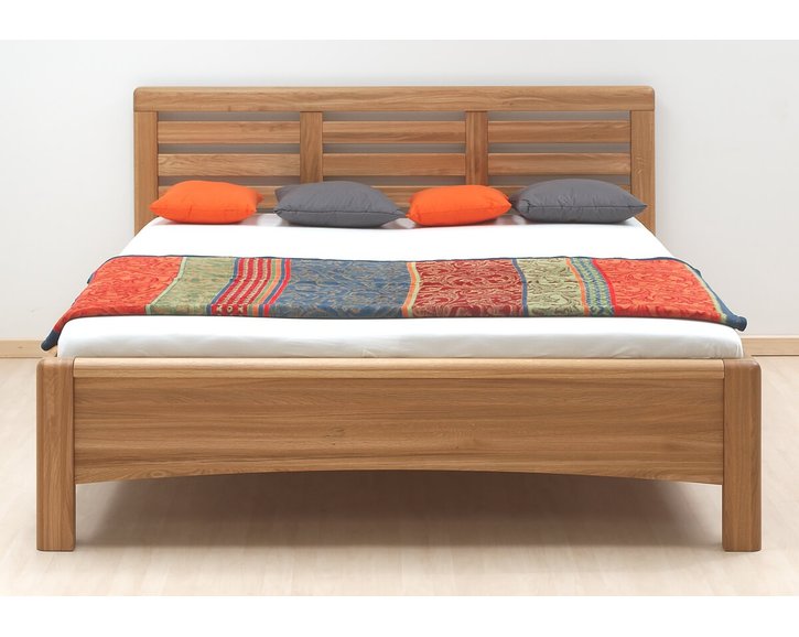 Zvýšená postel z masivu Viola, masiv dub cink