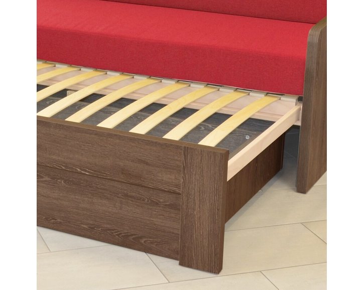 Rozkládací postel DUOVITA s područkami, lamino Rozkládací postel DUOVITA s područkami, lamino