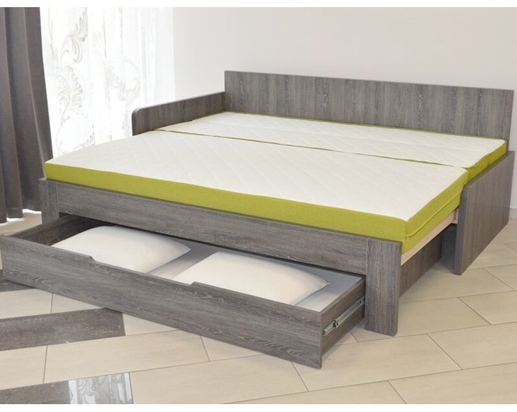 Rozkládací postel DUOVITA levá, lamino Rozkládací postel DUOVITA levá, lamino