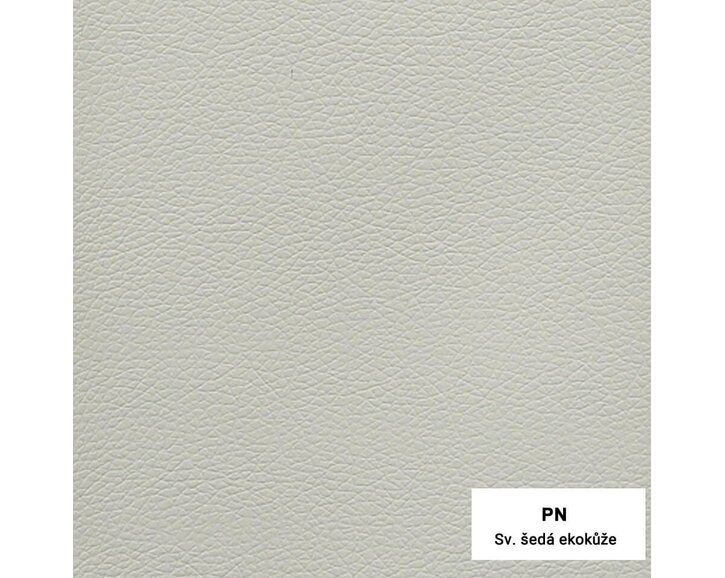 Světle šedá ekokůže - DETAIL