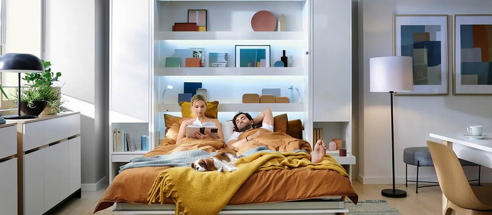 Sklápěcí postele ve skříni: Praktické řešení pro každý interiér