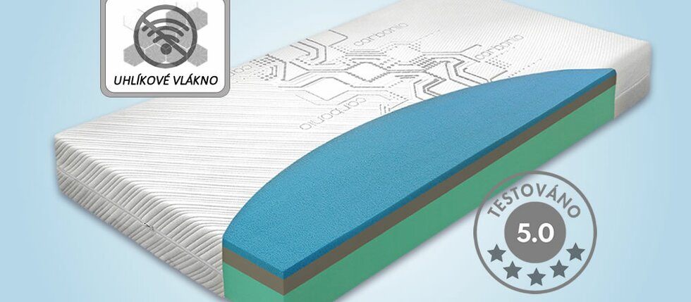 Matrace Carbonia = spánek bez elektromagnetického smogu Matrace Carbonia = spánek bez elektromagnetického smogu